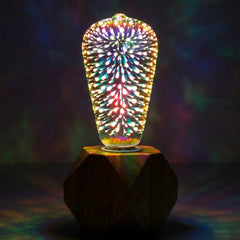 Decorative home LED bulb with crystal sparkle effect