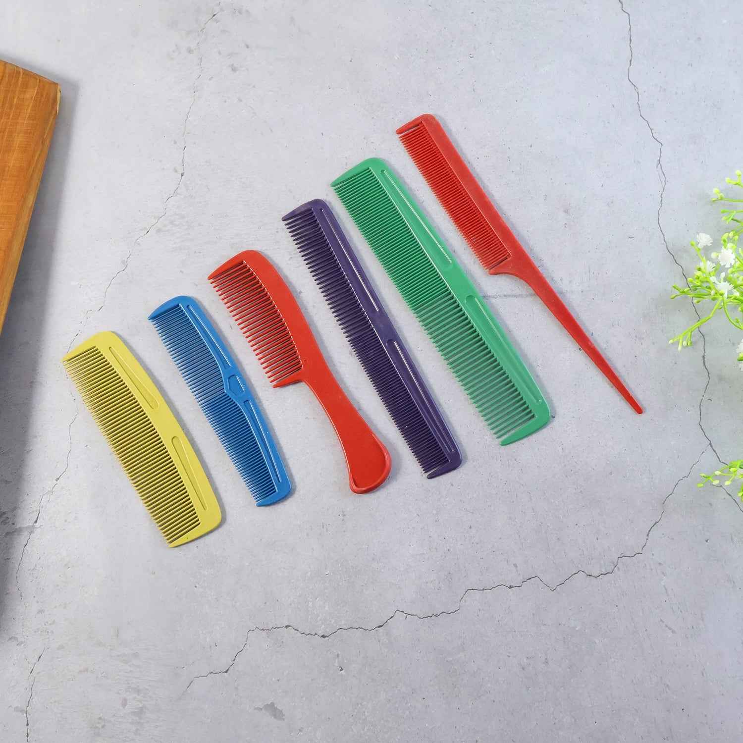Hair Comb Set – 6-Piece Assorted Styling & Detangling Combs