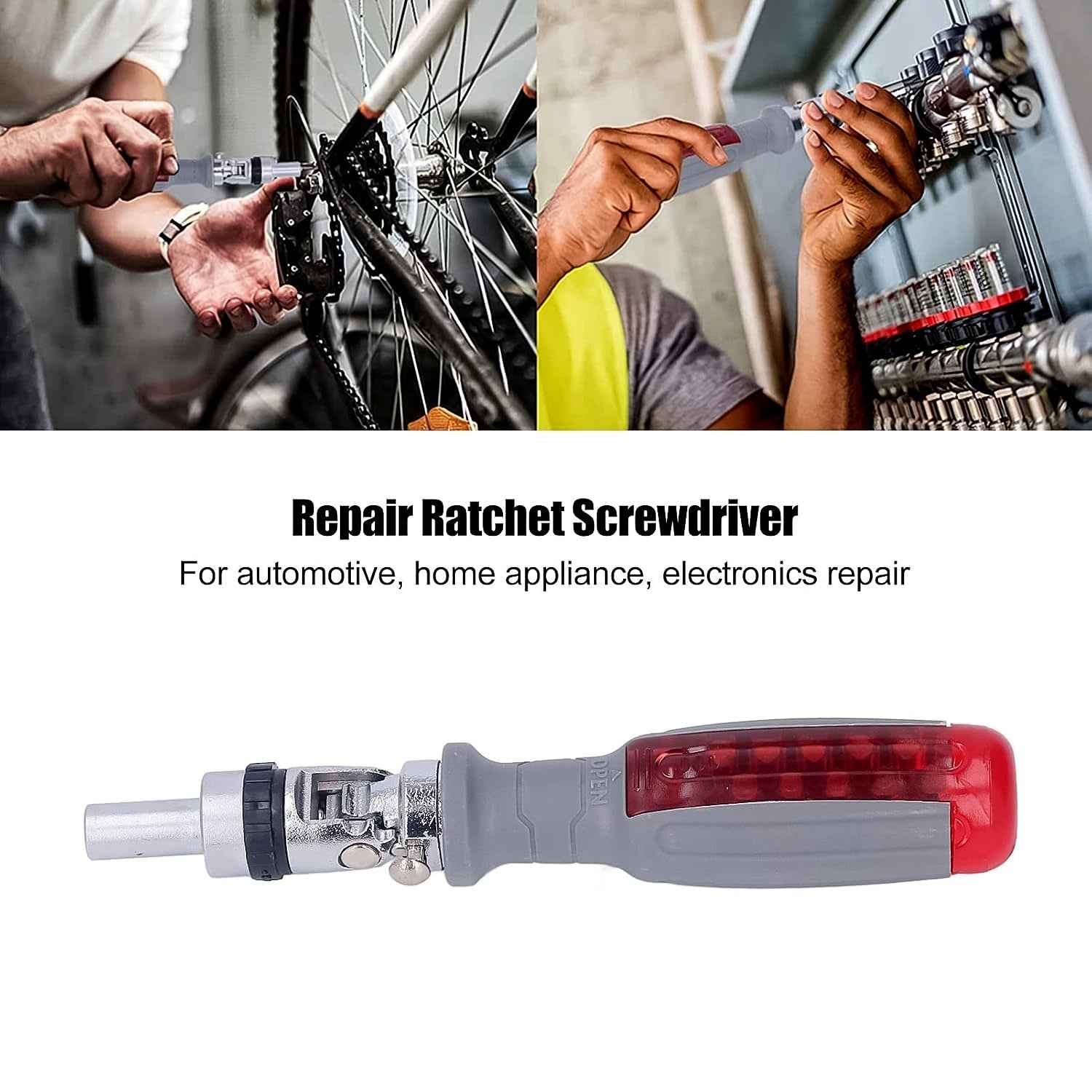 Ratchet Screwdriver Set – Adjustable Angle & 20 Bits | BoltForce