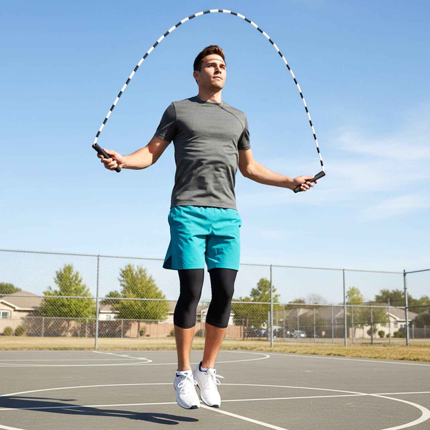 Skipping Rope for Fitness – Adjustable, Comfortable Grip Jump Rope