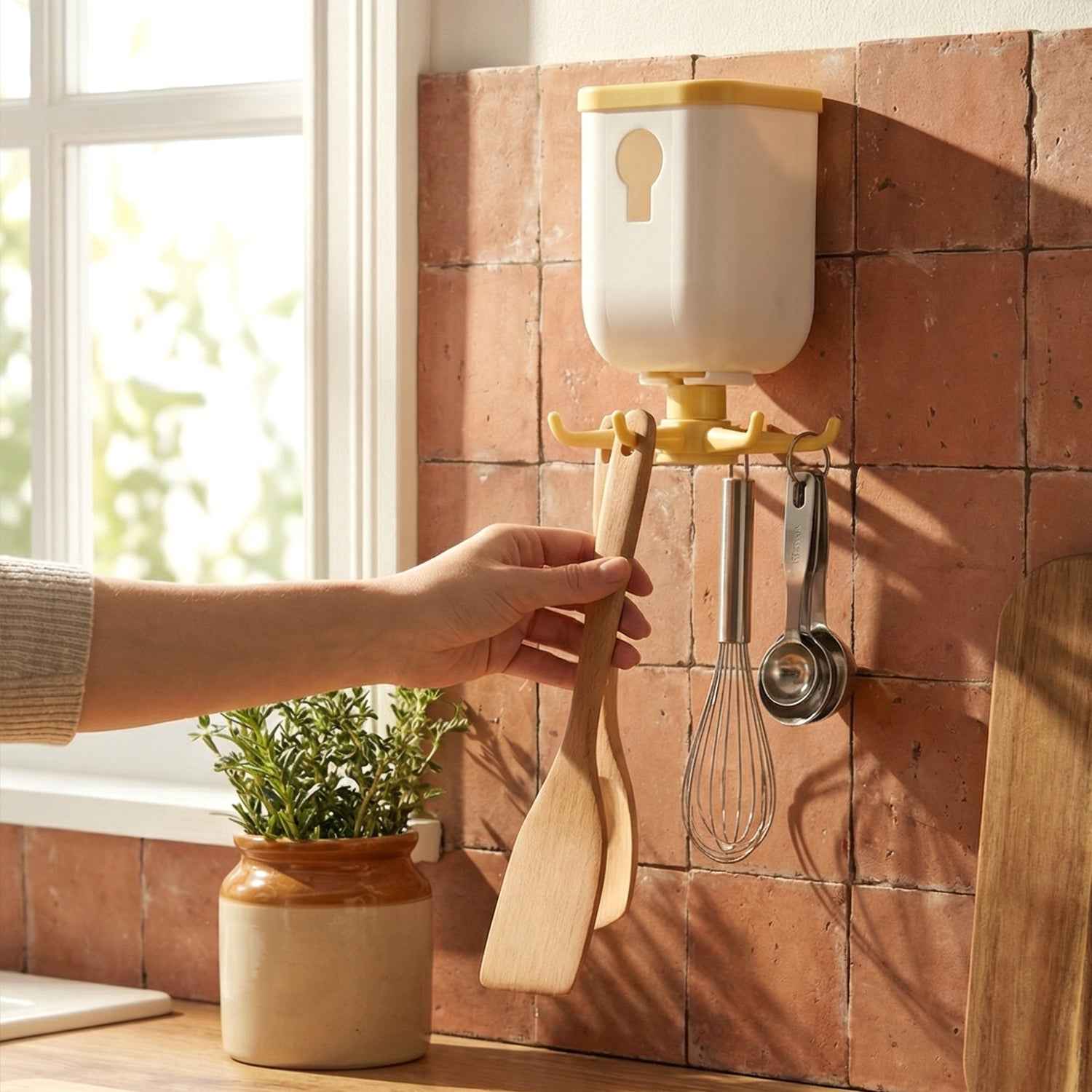 360° Rotating Sticky Wall Hook – Heavy Duty & Multipurpose