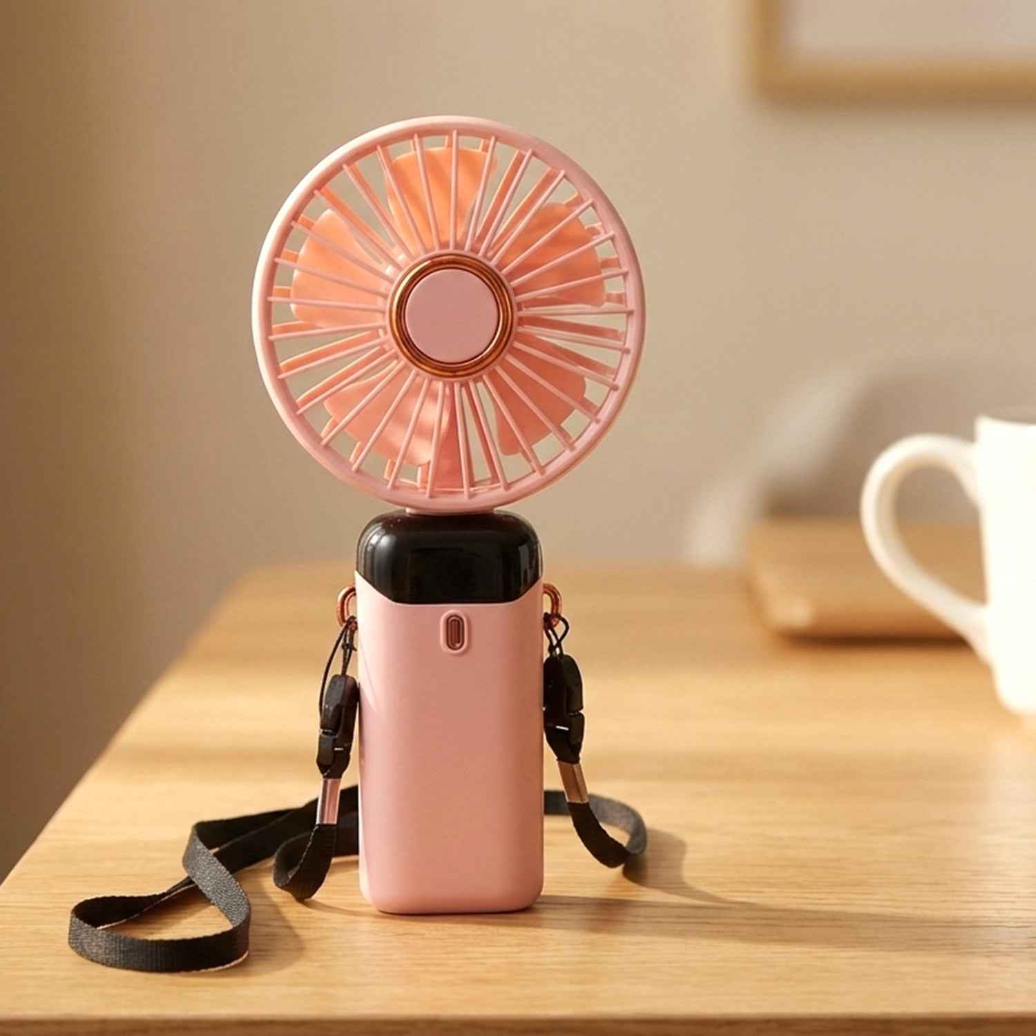 Rechargeable Handheld Fan – Portable Personal Cooling with Digital Display