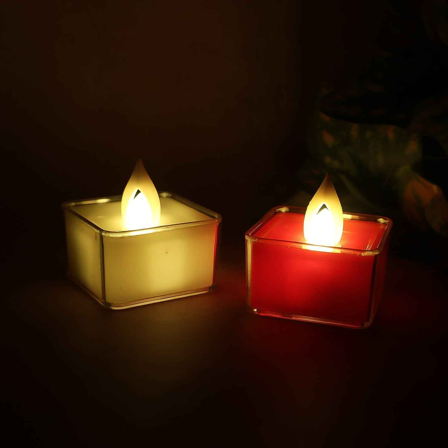 LED Flameless Tealight Candles – Vibrant Multicolor Set (9 Pc)
