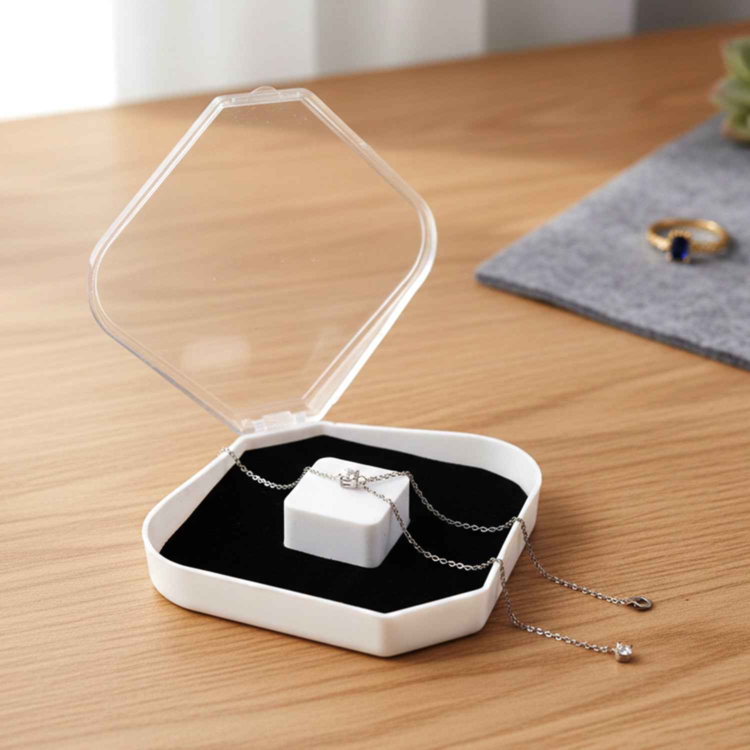Jewellery Storage Box Set – 12 Pc Soft Cushion Display