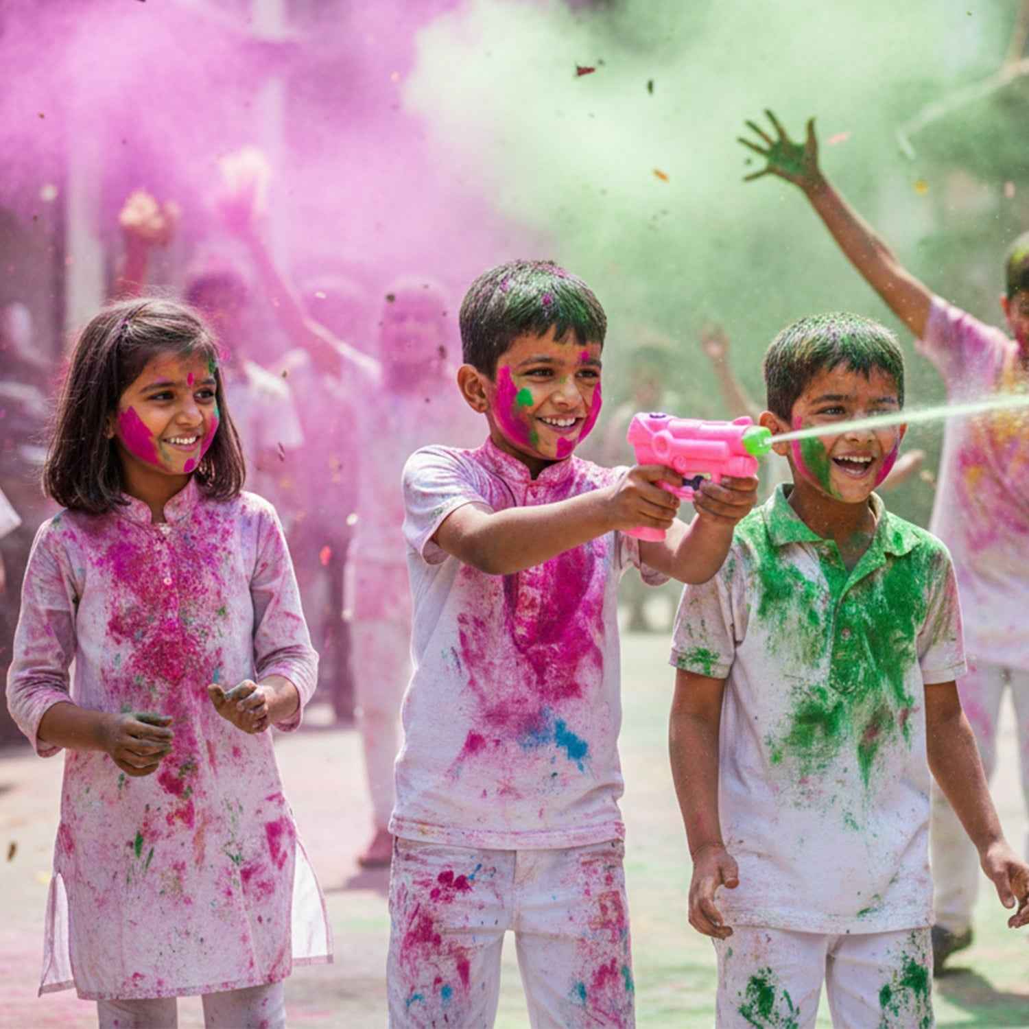 Holi Pichkari Water Gun – Compact Fun Water Blaster for Kids