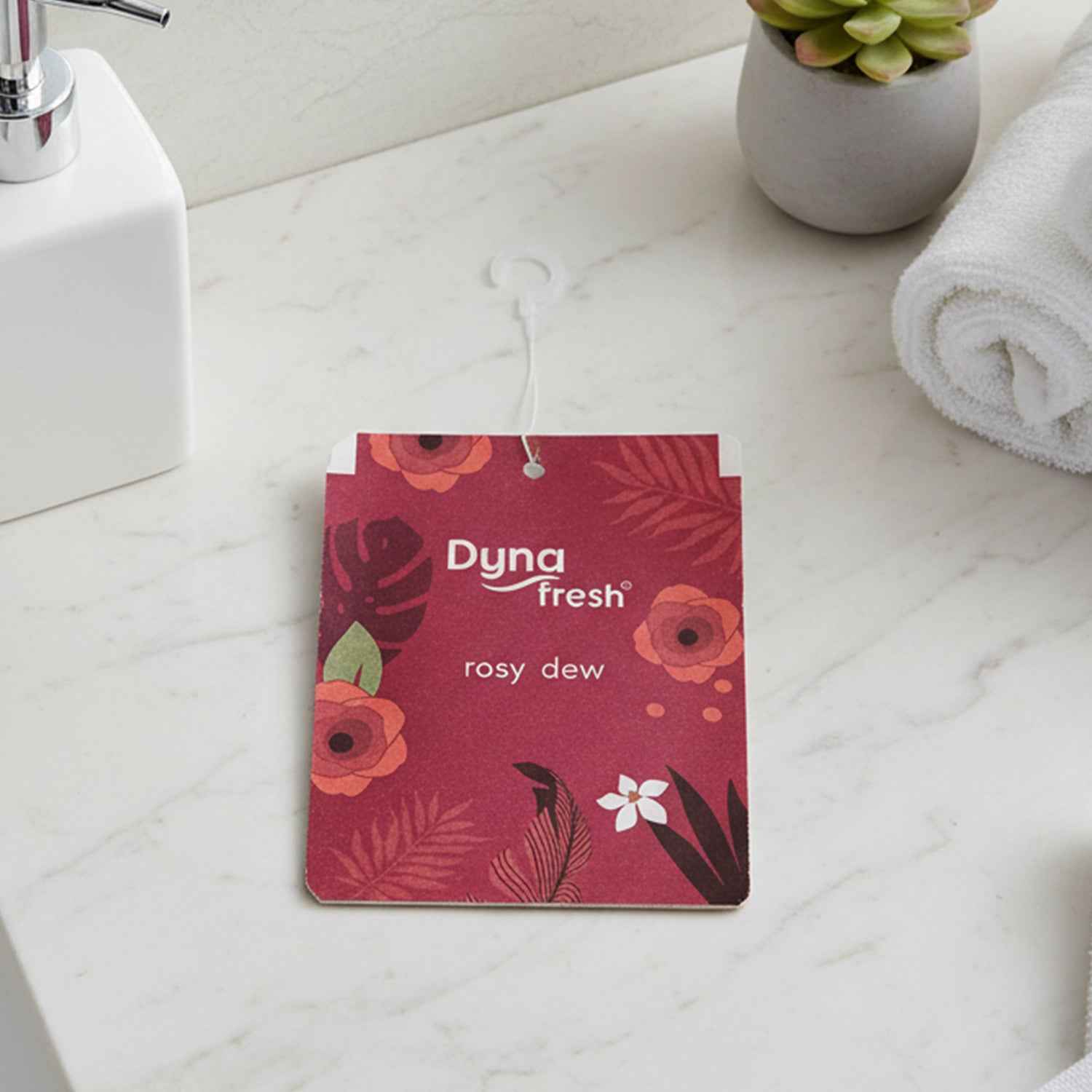 Rosy Dew Hanging Air Freshener – Long-lasting floral fragrance