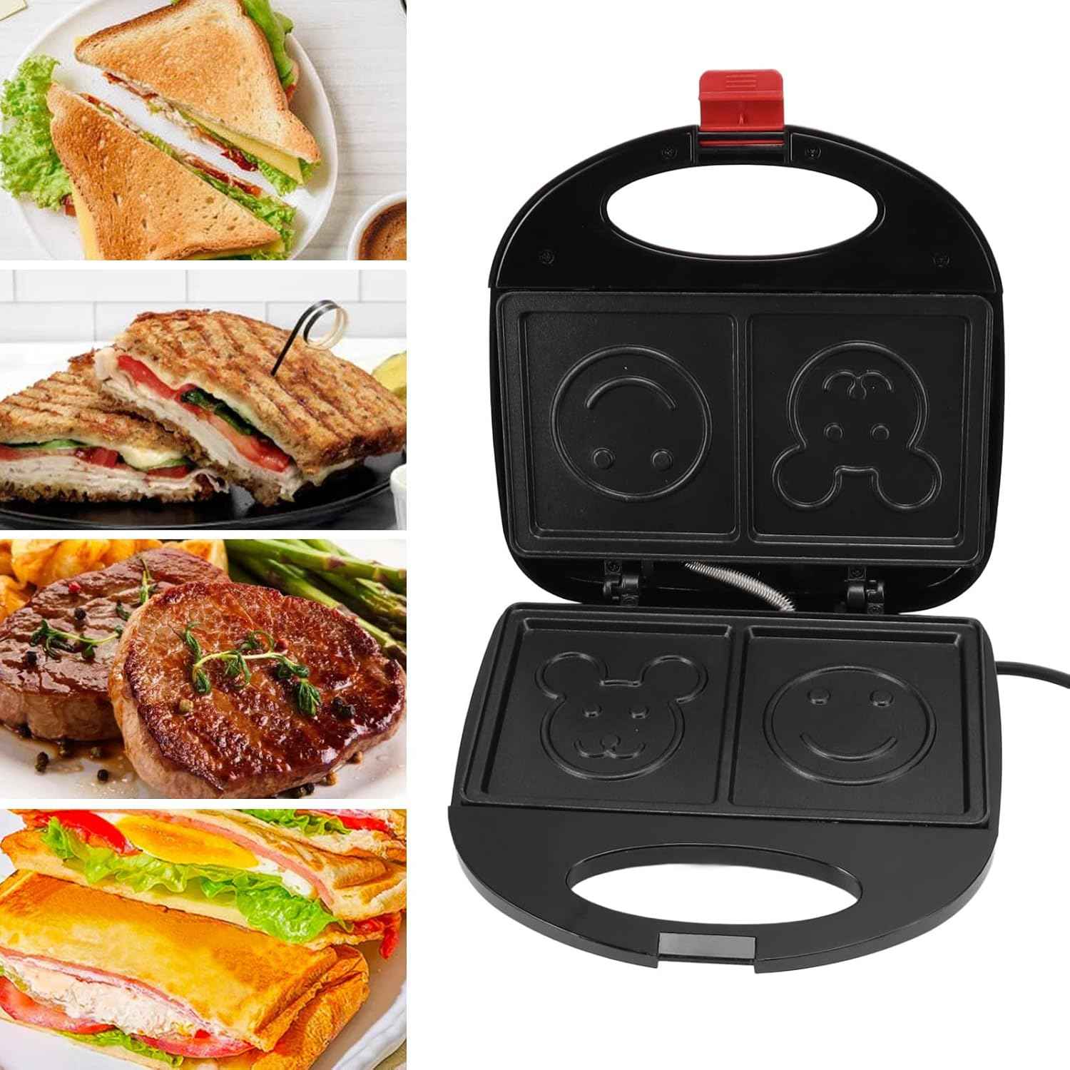 Electric Sandwich Maker – 750W Non-Stick Panini Grill | FirePot