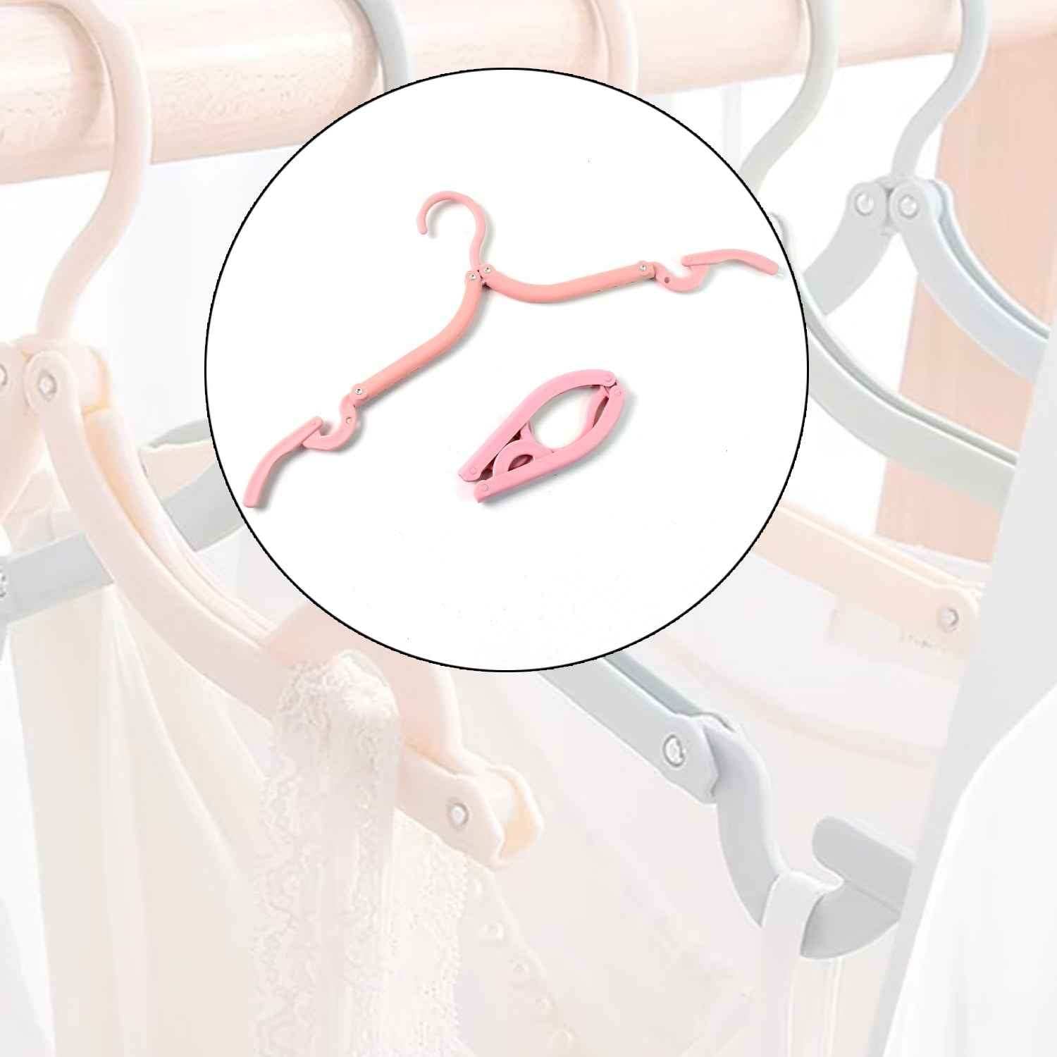 Foldable Travel Hanger – Lightweight, Space-Saving Design (1 Pc)