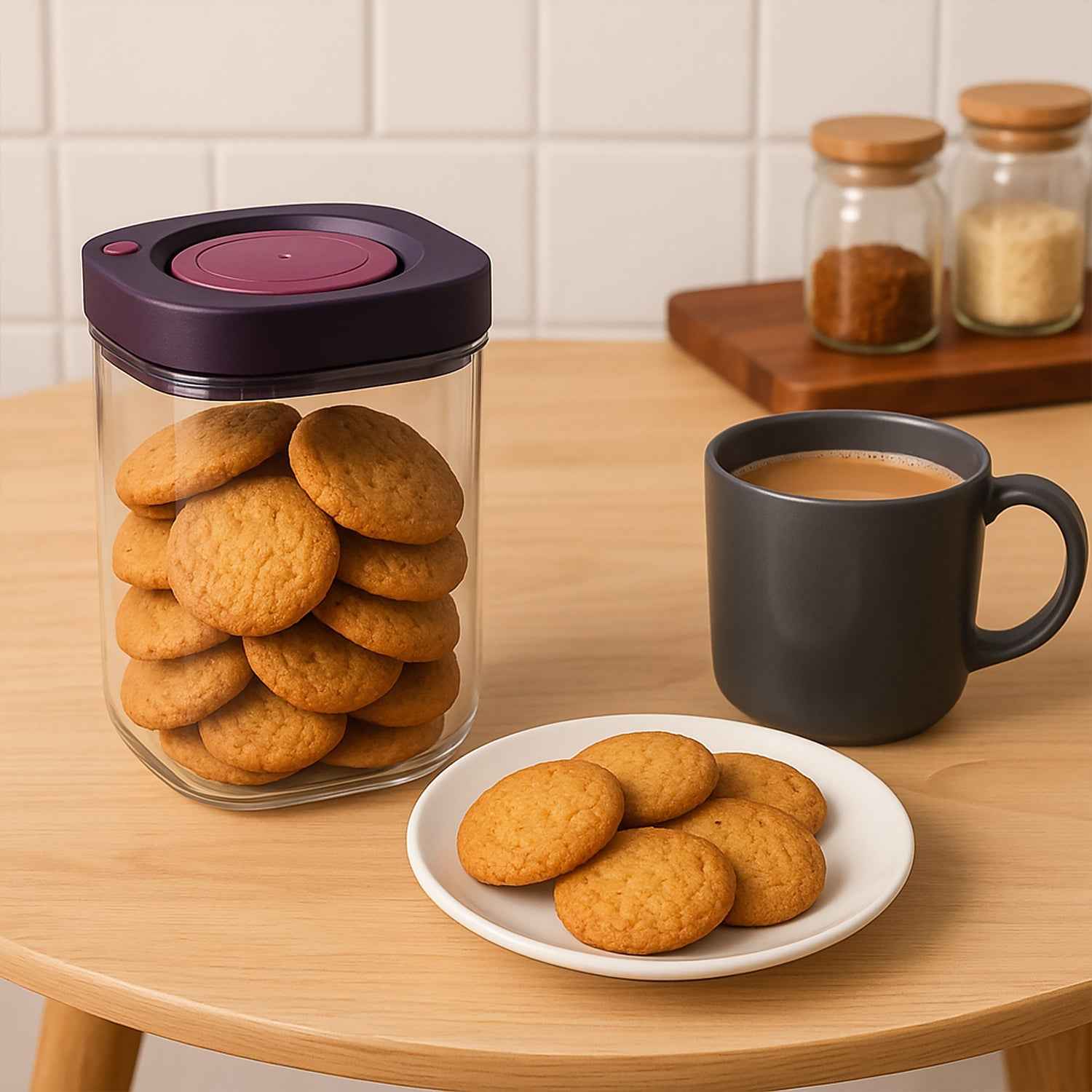 Airtight Kitchen Storage Containers – 2 Pc Set 1200ml Each
