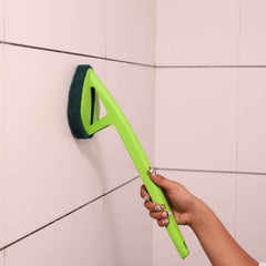 Long Handle Scrubber – Triangular Sponge Pad for Deep Cleaning | Pro Clean