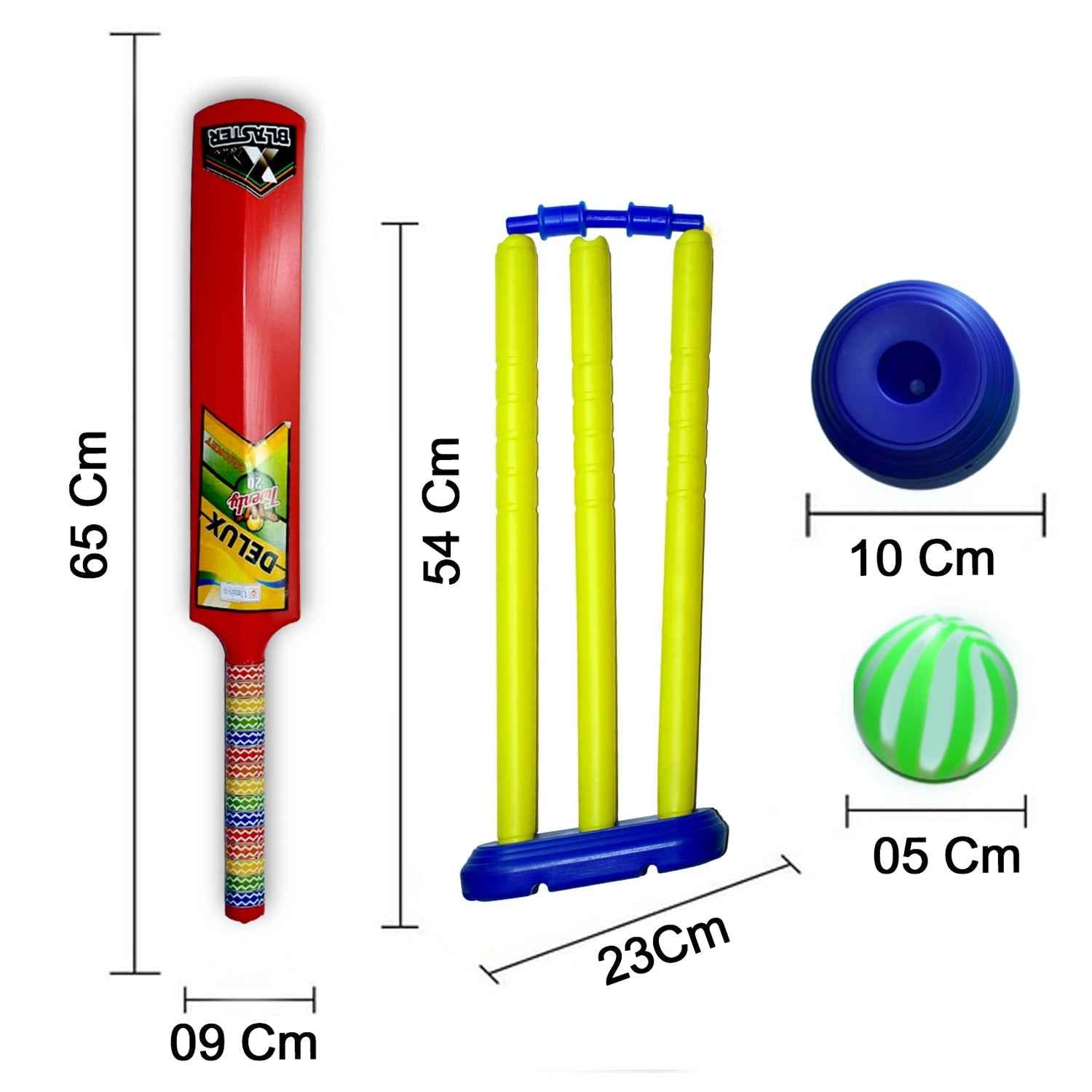 Plastic Cricket Set – Complete Kit for Kids | Colorful Creations