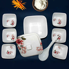 Plastic Dinner Set – 9-Piece Lightweight & Durable | Hector