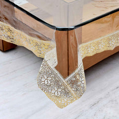 Transparent PVC Table Cover Ð Waterproof & Stylish for Dining & Center Tables