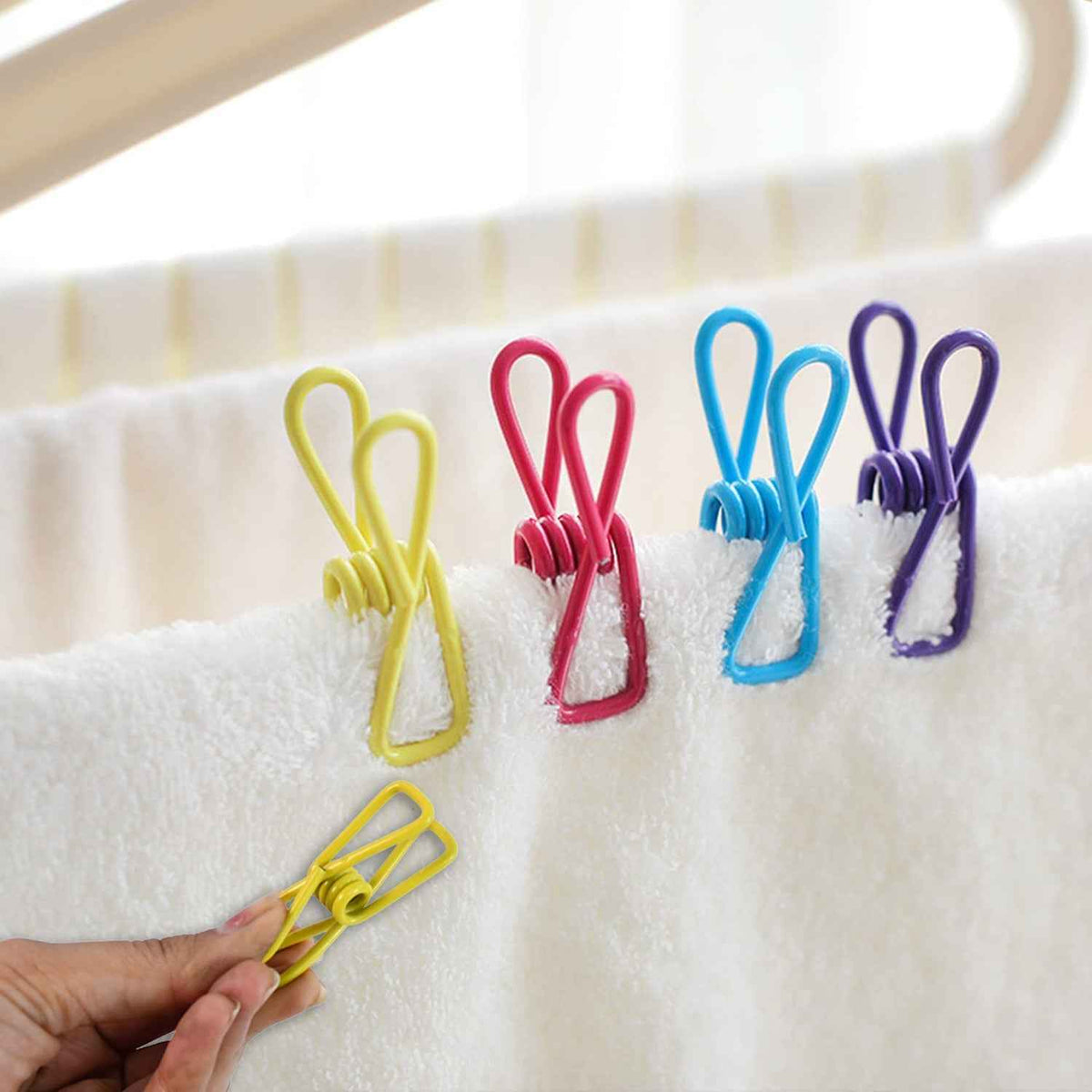 Metal Clothes Pins Clips – Durable Multi-Function Set of 5