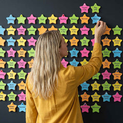 Star-Shaped Sticky Notes Ð Reusable & Vibrant Reminders