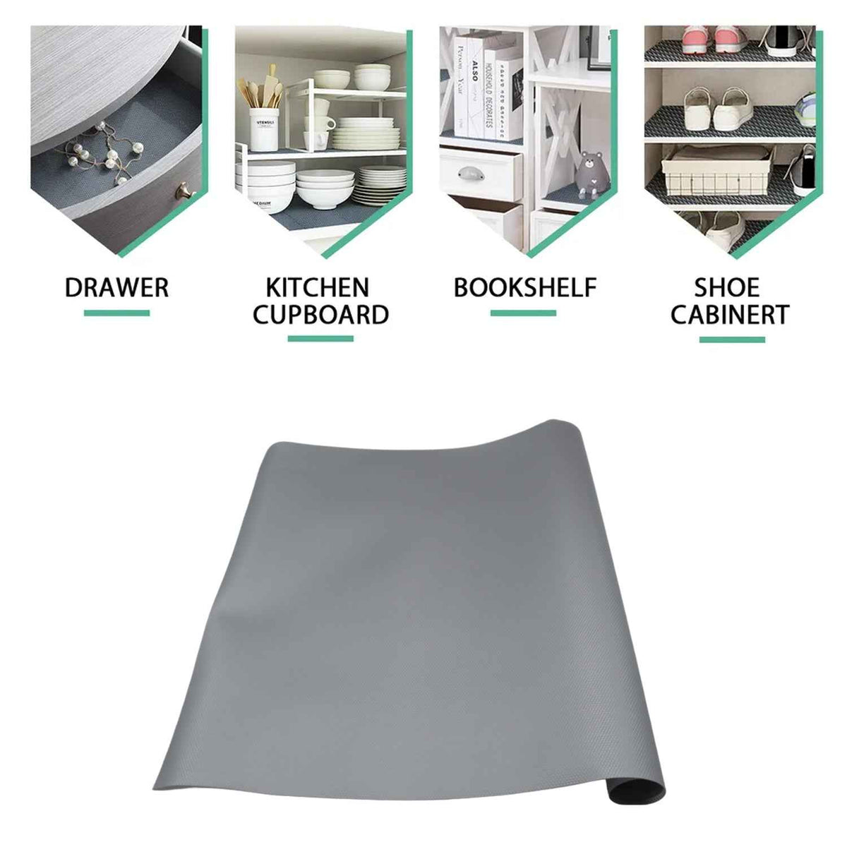Anti-Slip Shelf Liner – Multipurpose Mat 45cmx1.25m | Bathora