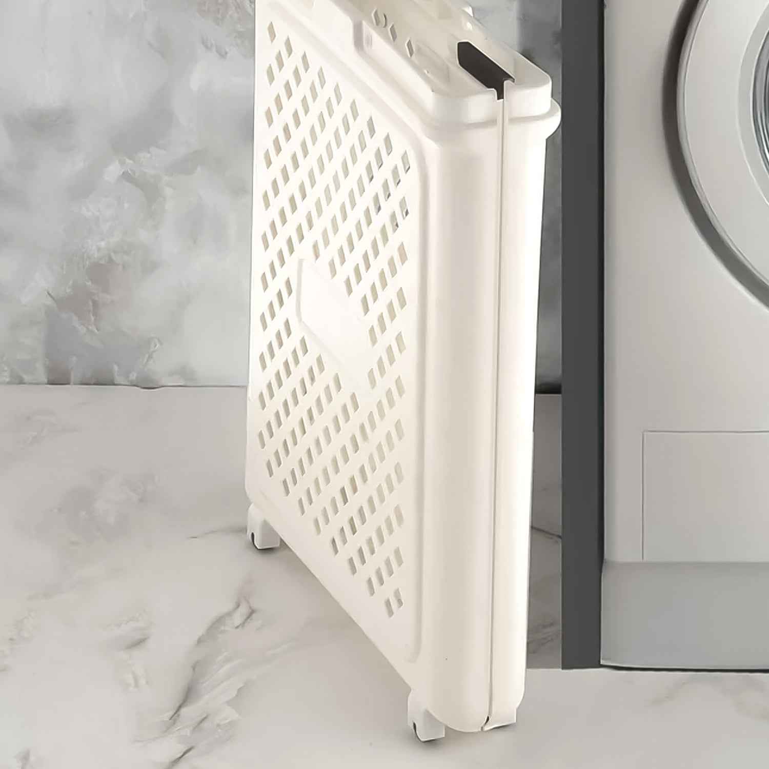 Foldable Laundry Basket with Wheels – Portable & Ventilated