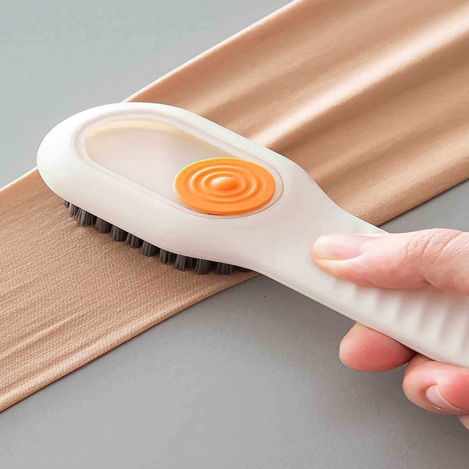 Scrubbing Brush with Dispenser – Multi-Purpose Cleaning | Velvet Wipe
