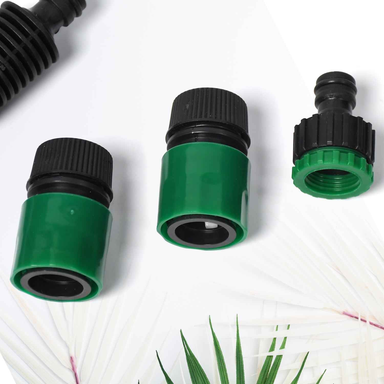 Garden Hose Nozzle Set – 4-Piece Durable Plastic | Grow Garden Tools