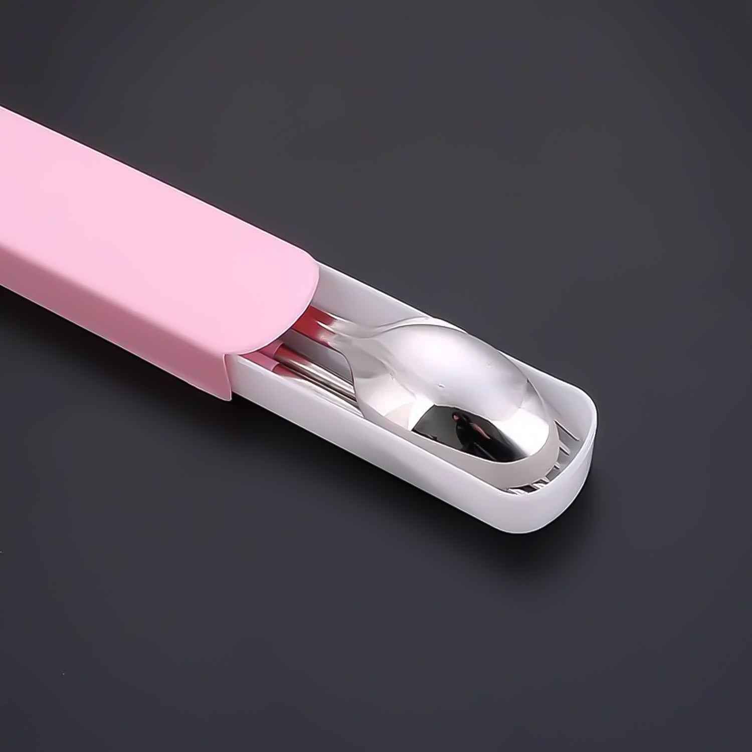 Portable Stainless Steel Cutlery Set – Durable 4-Pc Travel Utensils