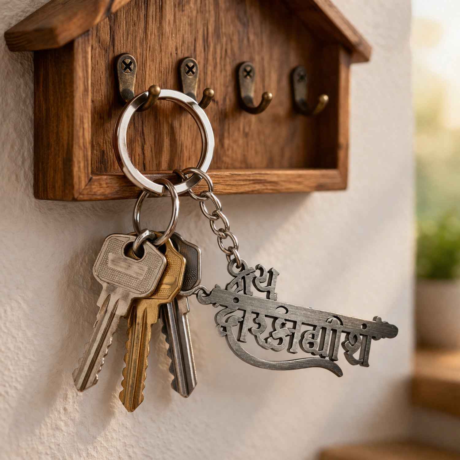 Religious Jay Dwarkadhish Keychain – Durable Spiritual Accessory