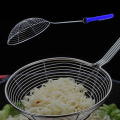 Stainless Steel Deep Fry Strainer – Large Size with Long Handle