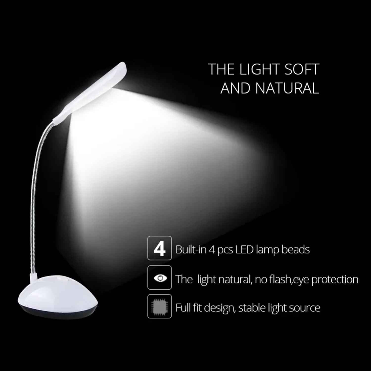 LED Desk Light – Eye-Caring & Flexible for Reading | TinyTrendy