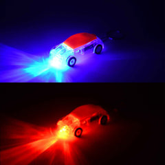 Mini Car LED Keychain Light – Bright Flashing Headlights Toy