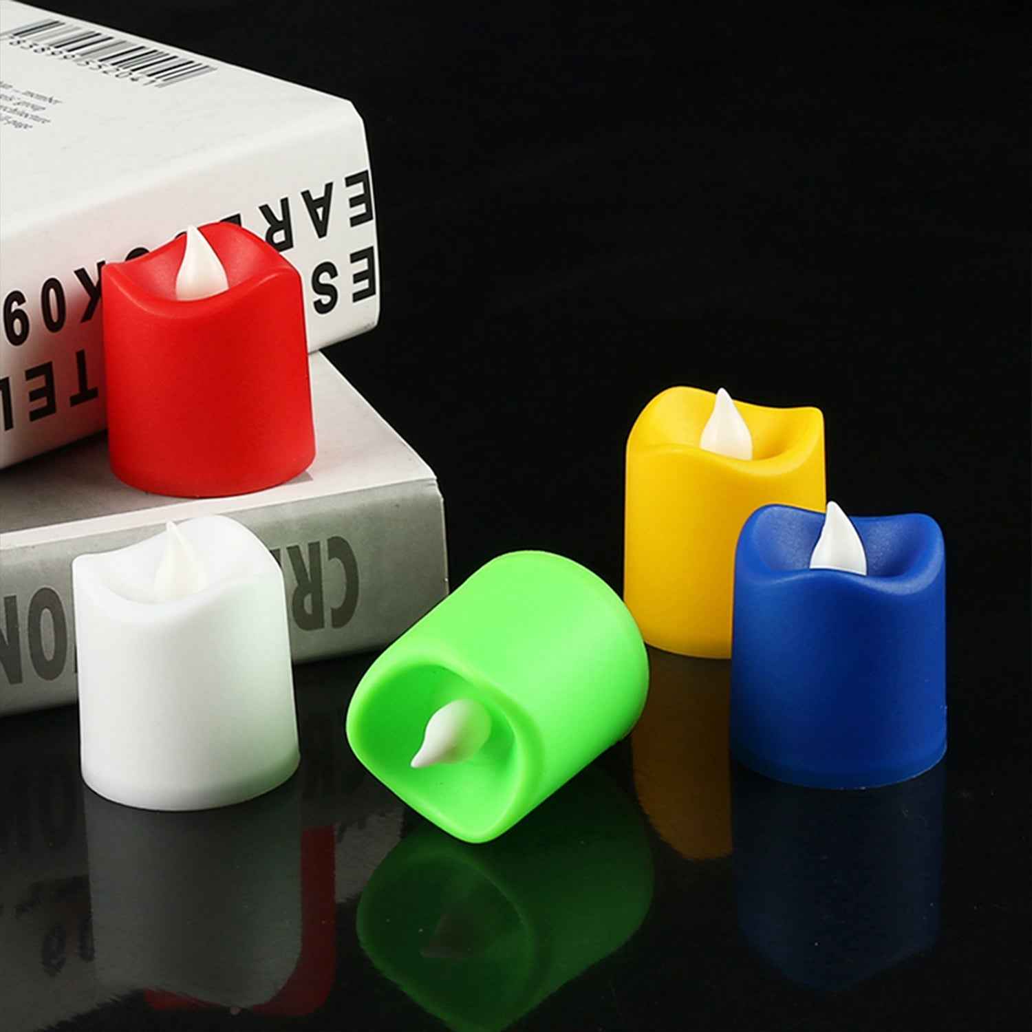 LED Tealight Candles – 10 Pcs Battery Operated | Indo Glow