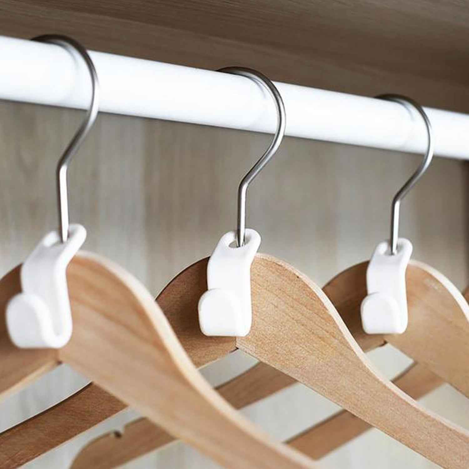 Hanger Connector Hooks – Space Saving Wardrobe Organizer | Organivo