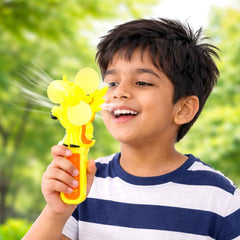 Hand Press Mini Fan Toy – Portable Cartoon Cooling for Kids