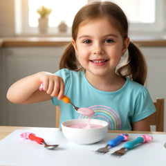 Unicorn Kids Spoon and Fork Set – Cute & Safe for Little Eaters