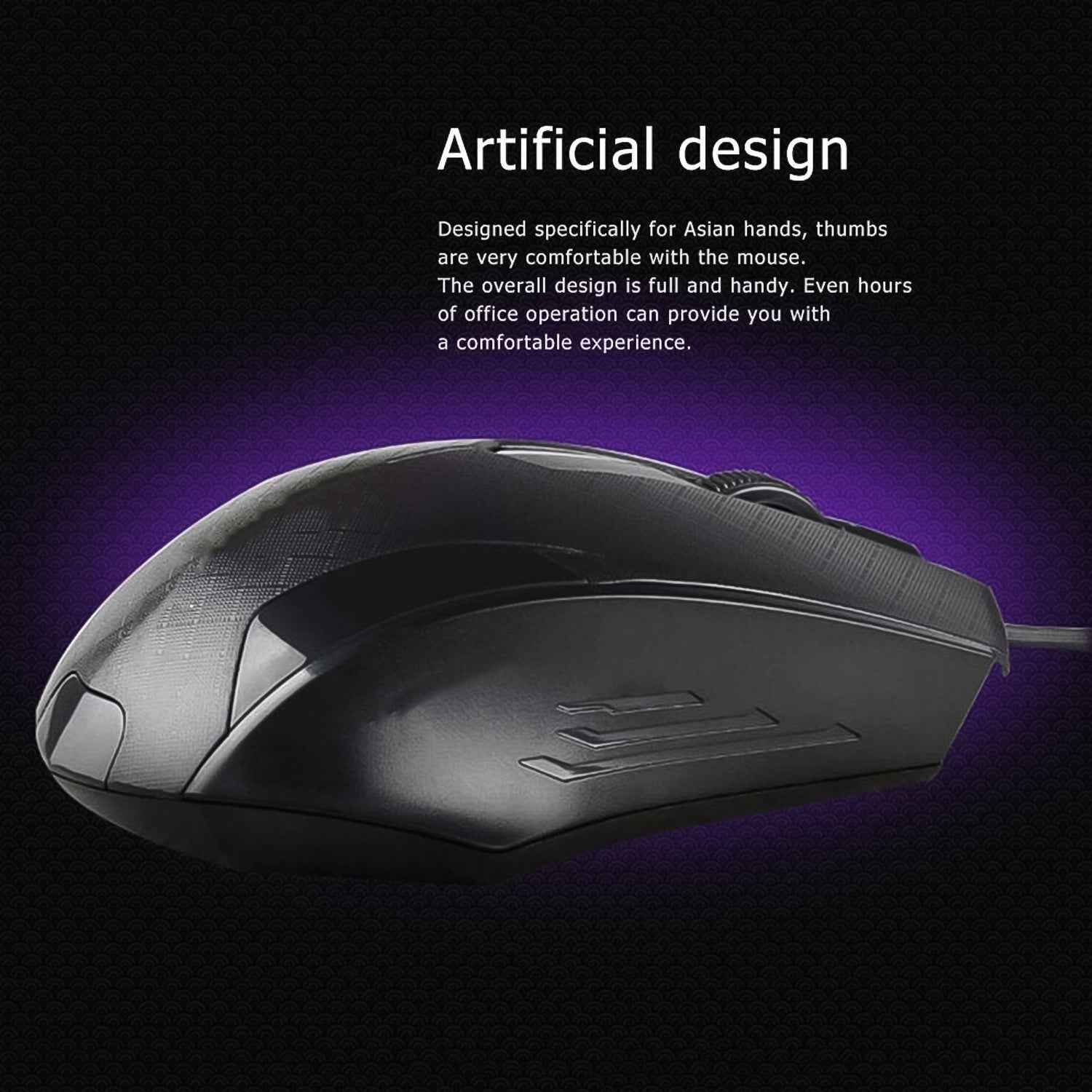 Wired Optical Mouse – Ergonomic, 1000 DPI for Laptop | Compshop