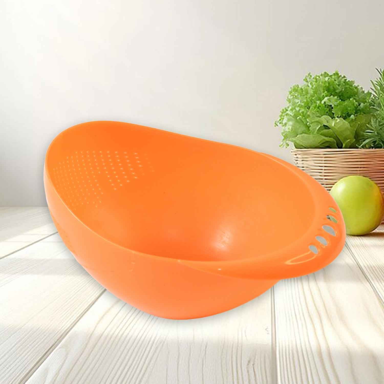 Rice Washing Bowl – Durable Plastic Vegetable Strainer | Tidy Table