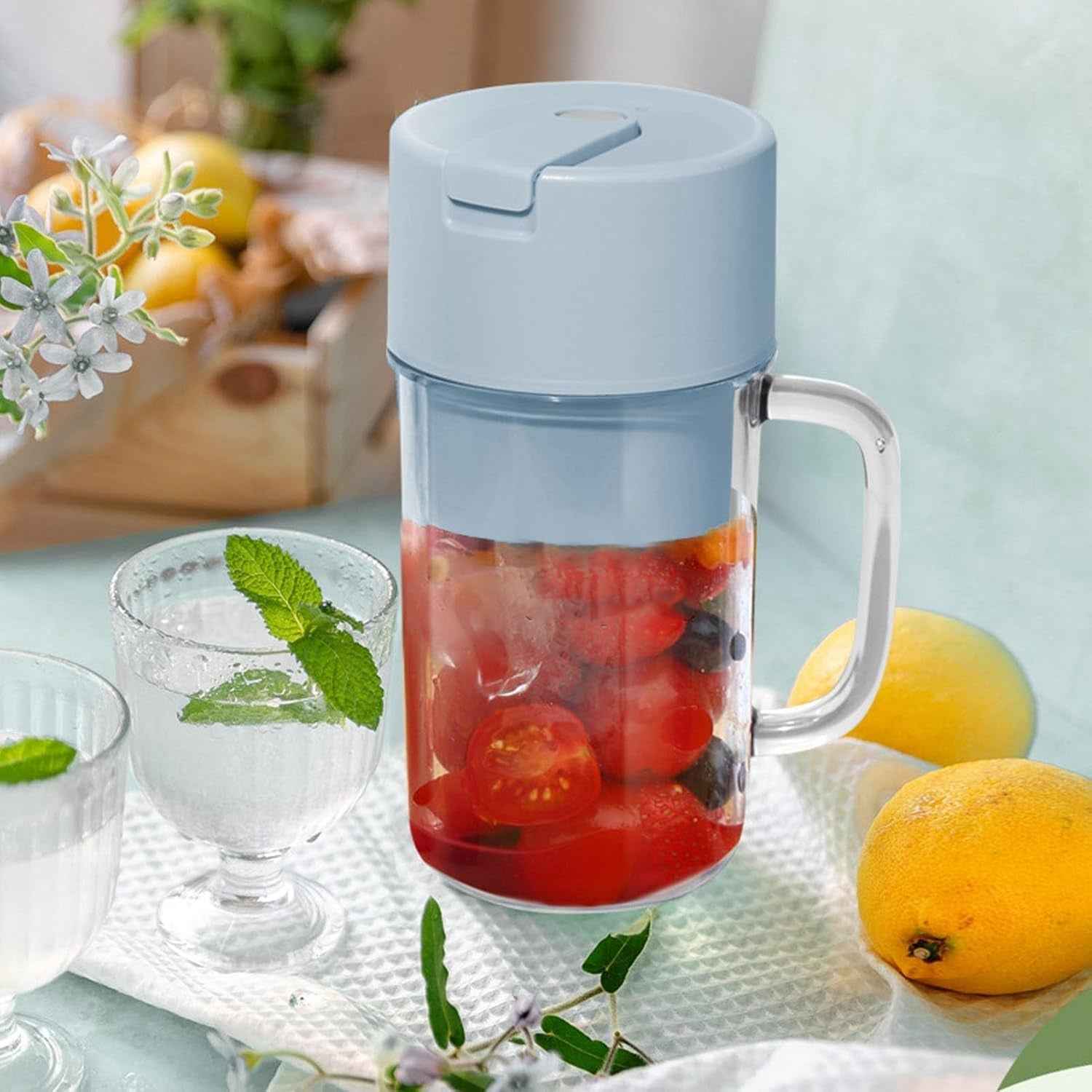 Portable Electric Juicer – USB Rechargeable Blender 500ml | Indo Glow