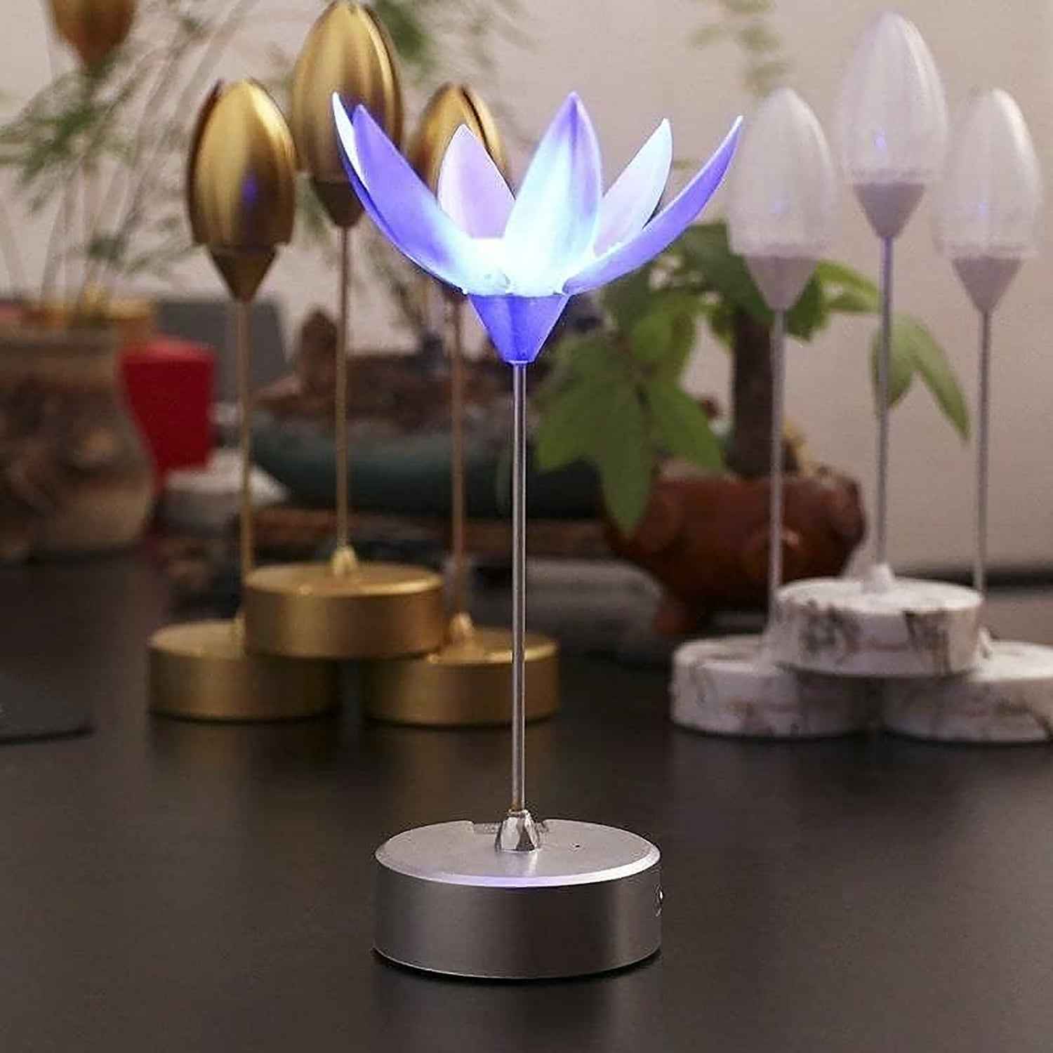 Lotus Flower Lamp – Musical, Touch Control & USB Rechargeable | Indo Glow