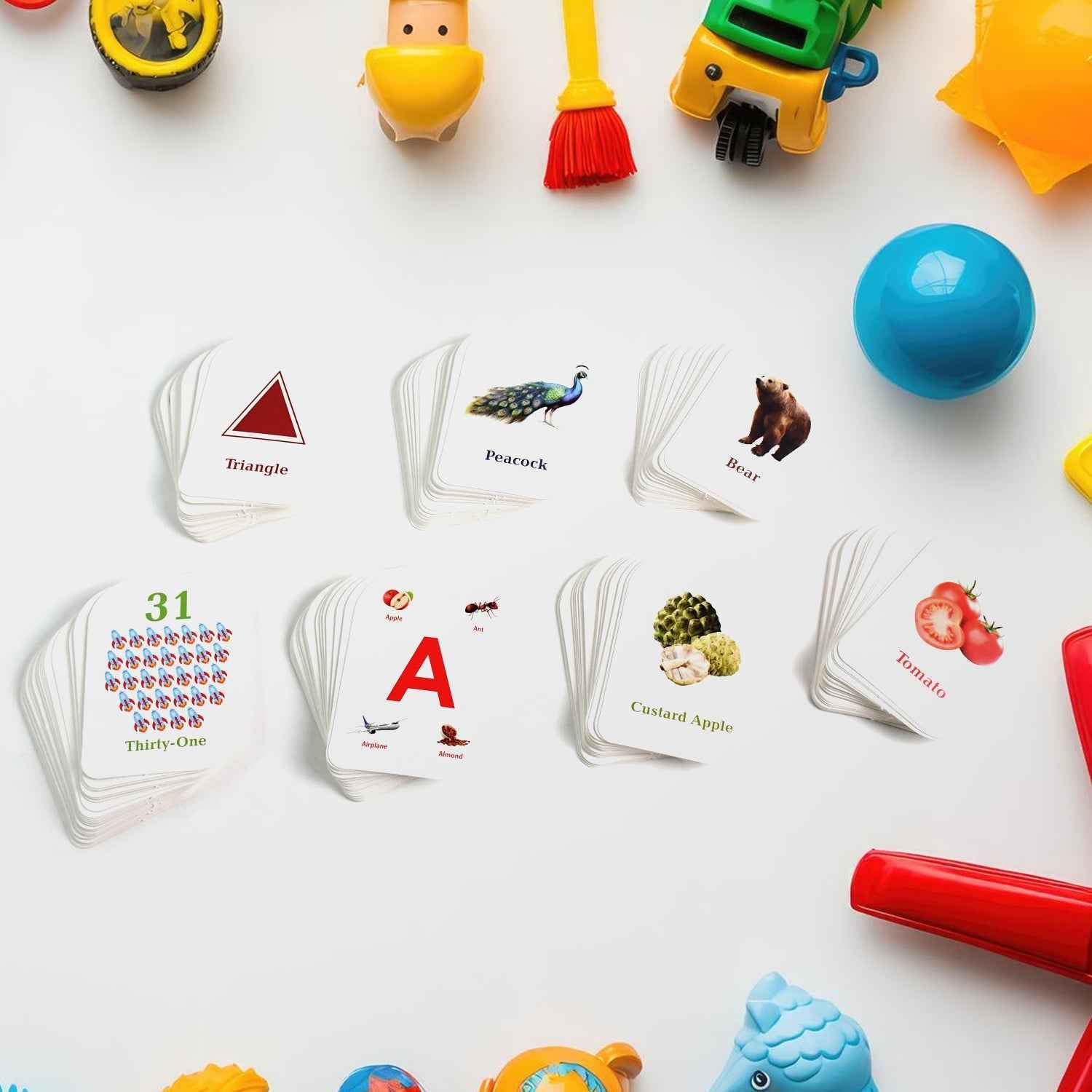 Early Learner Flashcard Set – 224 Durable Educational Cards