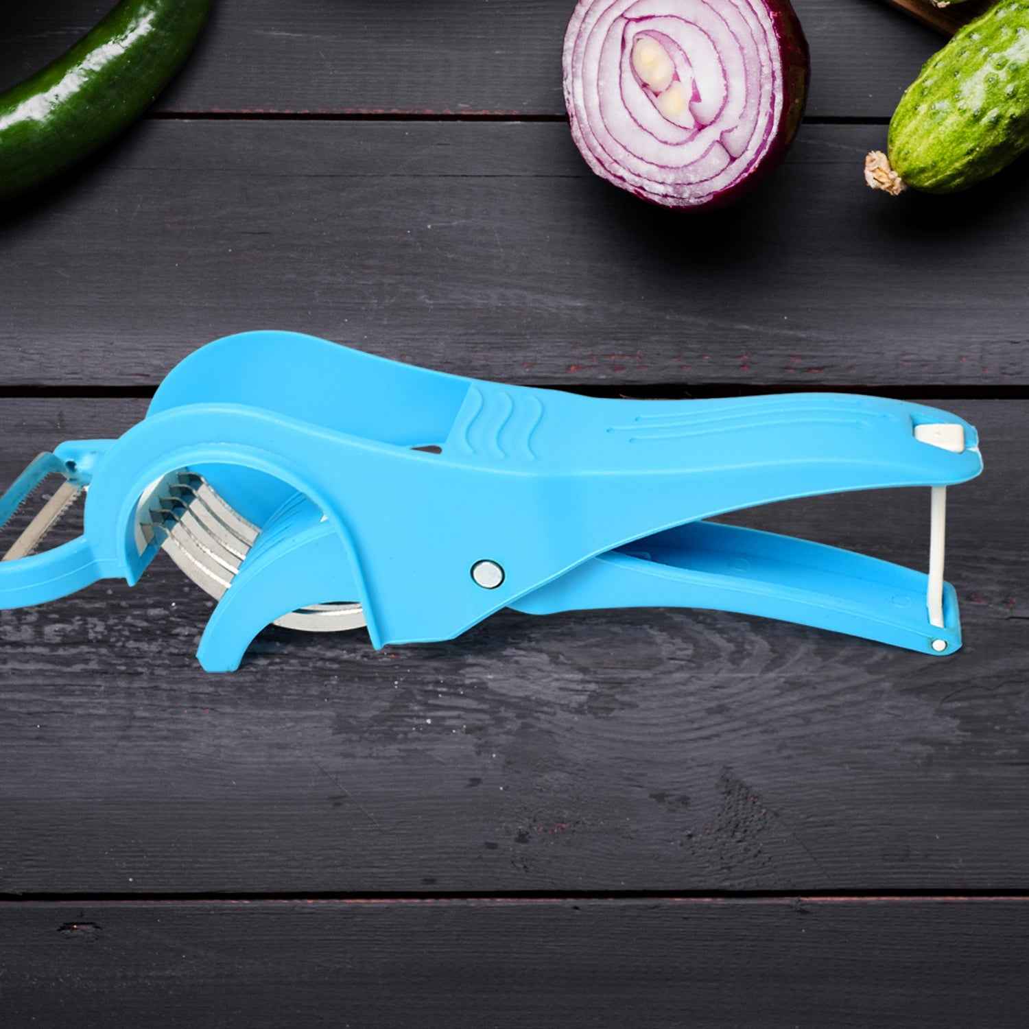 Vegetable Cutter – 2-in-1 Multi Slicer with 5 Blades & Peeler | ChefAura