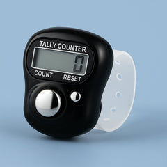 Adjustable soft strap on finger tally counter for comfortable fit