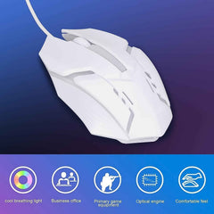 Wired Gaming Mouse – Ergonomic RGB Lighting for Gamers | Indo Glow