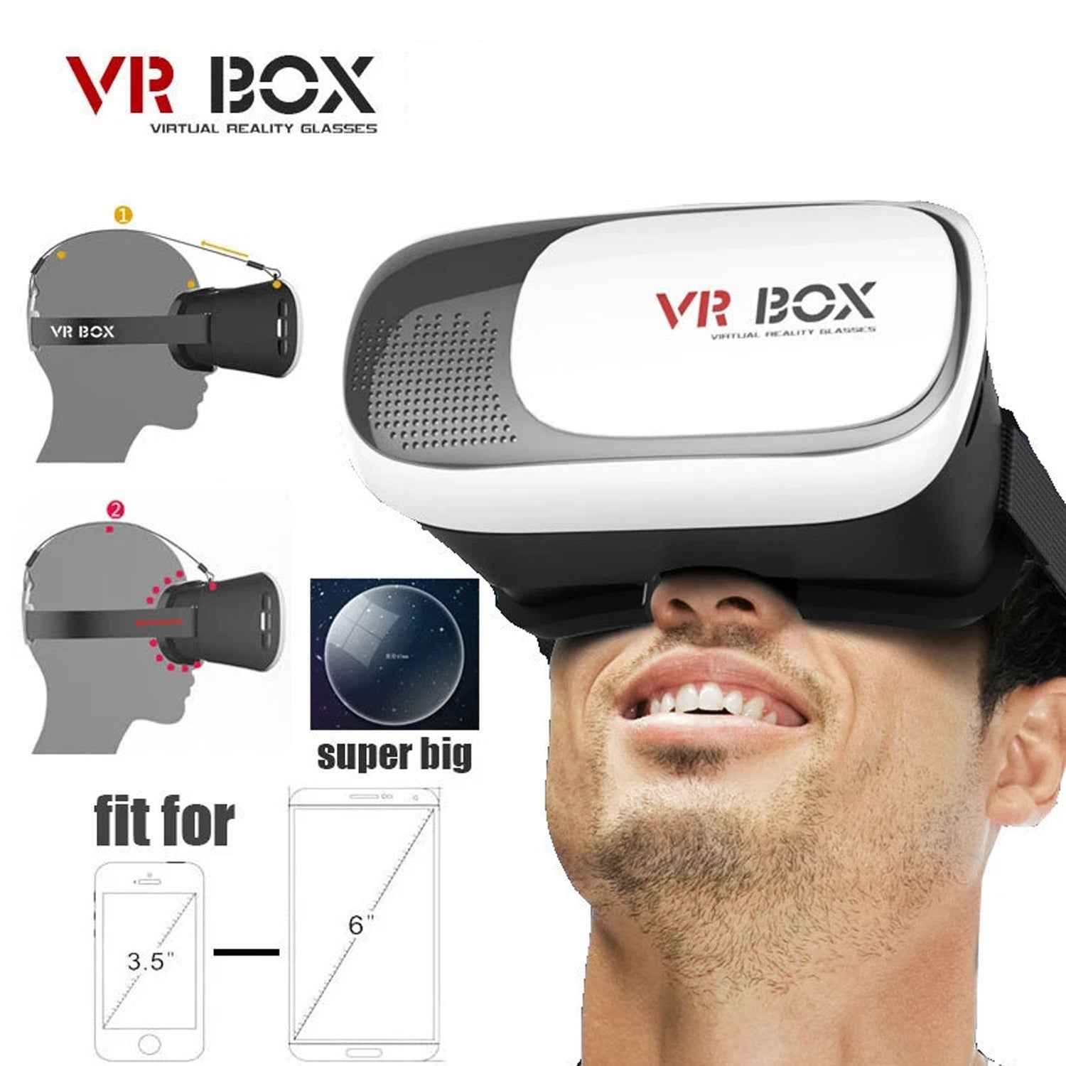 VR Box – Immersive 3D Virtual Reality Glasses for Mobile | Fitnos