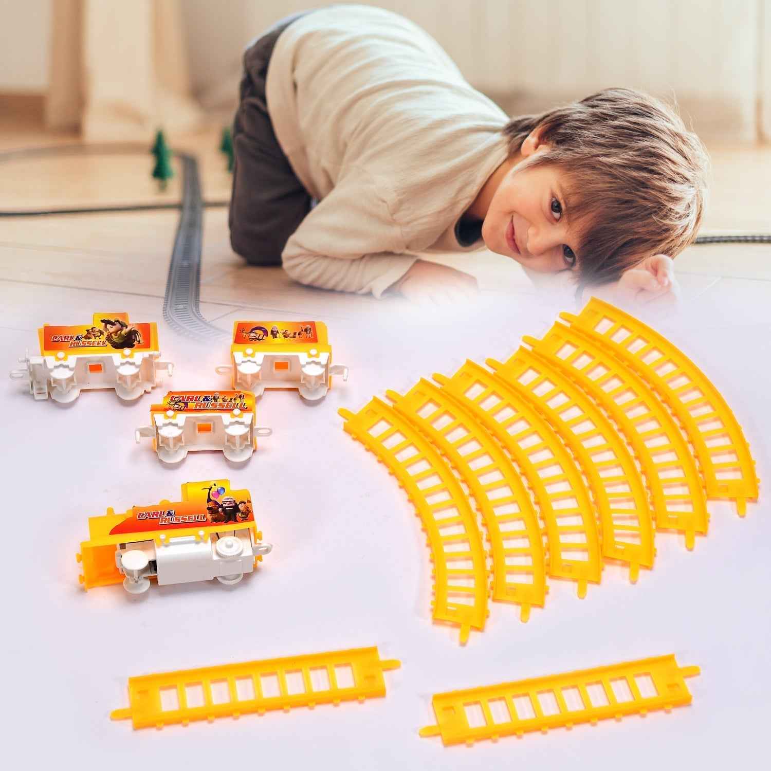 Kids Toy Train Set - Battery Operated High-Speed Play Set | Spark Tots