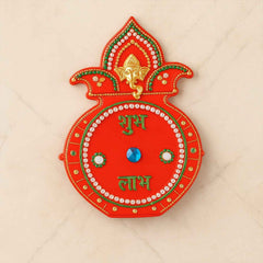 Decorative Kalash Wall Hanging – Traditional Shubh Labh Festival Decor