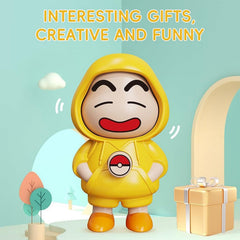 A yellow Face Changing Keychain displaying a playful, mischievous expression.