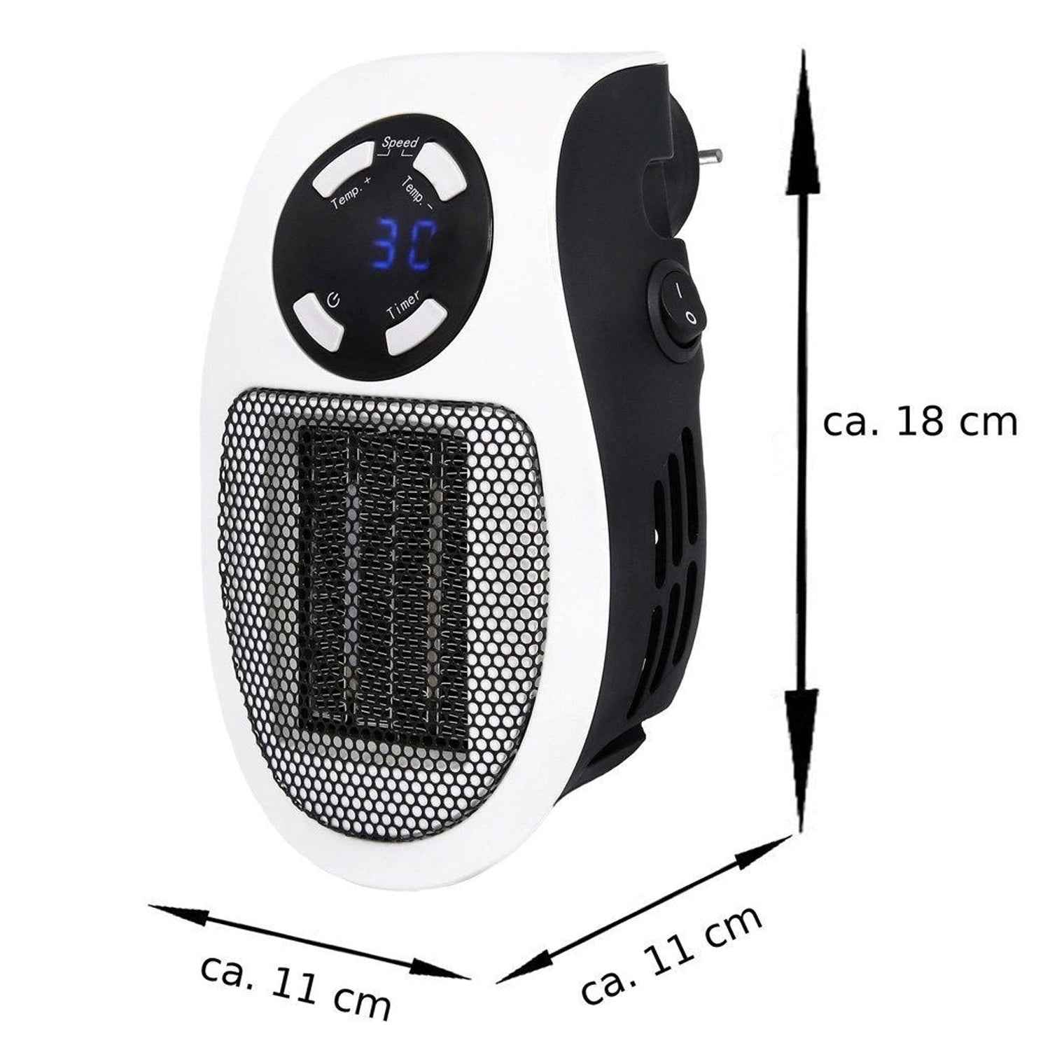 Portable Electric Heater – Compact 500W Fan | Dabster