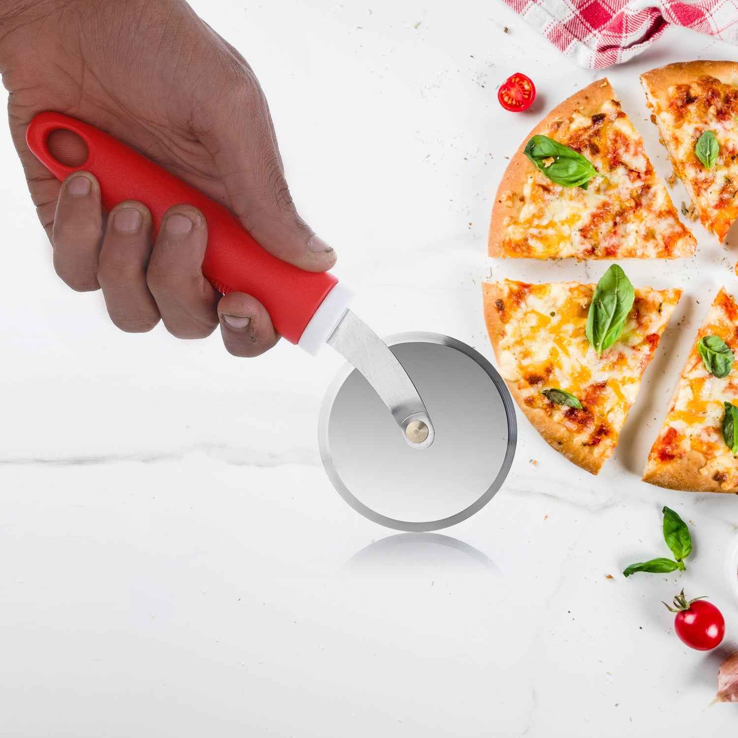 Pizza Cutter Wheel – Stainless Steel & Plastic Grip | Ganesh
