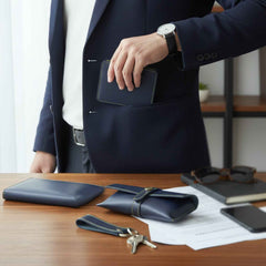 Men's Wallet Gift Set – Complete 4-in-1 Leather Combo for Men