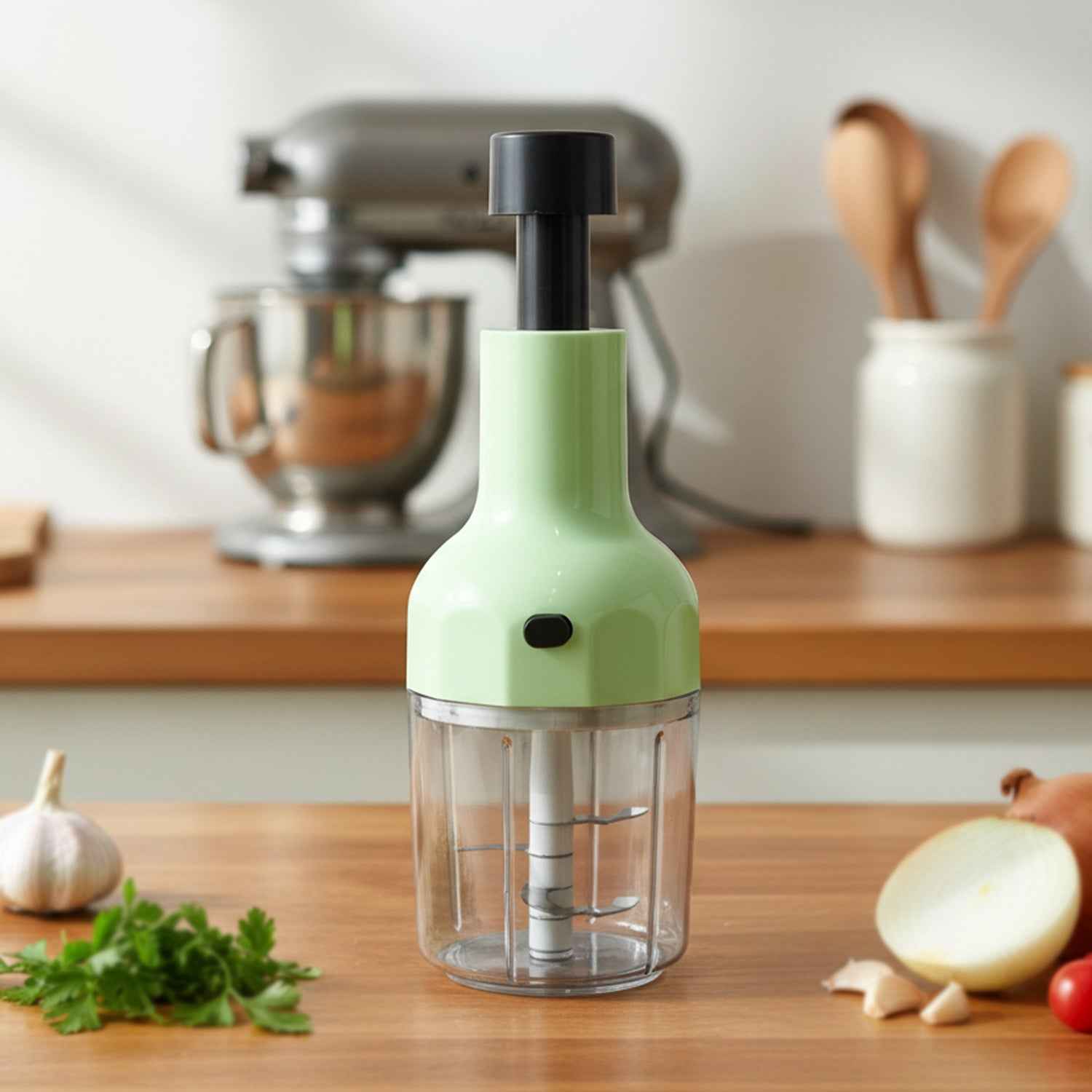 Manual Vegetable Chopper – 1100 ML Capacity for Quick Prep