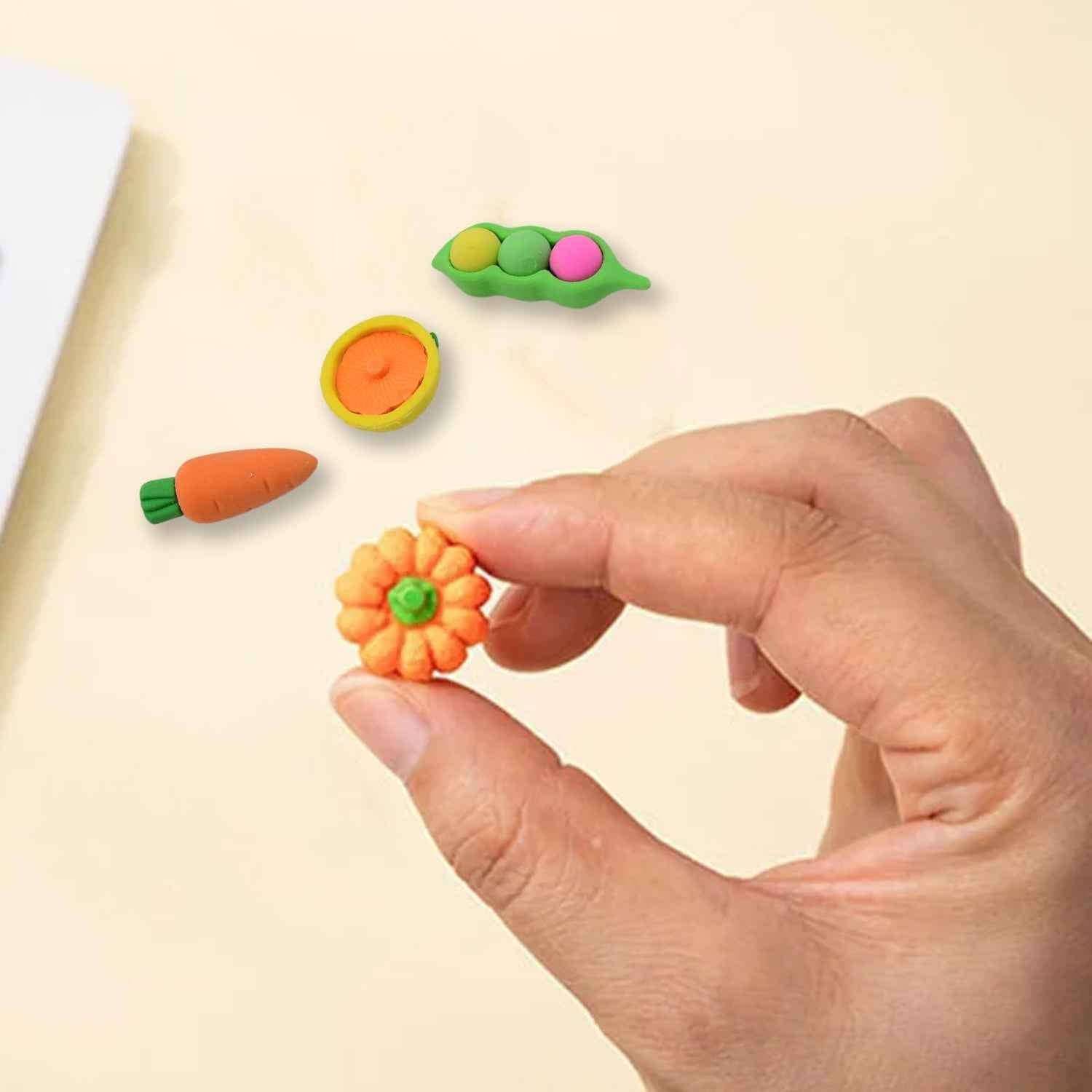 Colorful Kids Erasers Set – 4-Piece Fancy Designs for School | Writezo