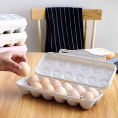 Fridge Egg Holder – 18 Grid Shock-Proof Container | Organivo